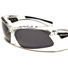 Athletic Baseball Cycling Running Golf Black  Transparent Wrap Sport Sunglasses
