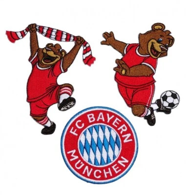 FC Bayern München Aufnäher - 3er Set - Patch FCB