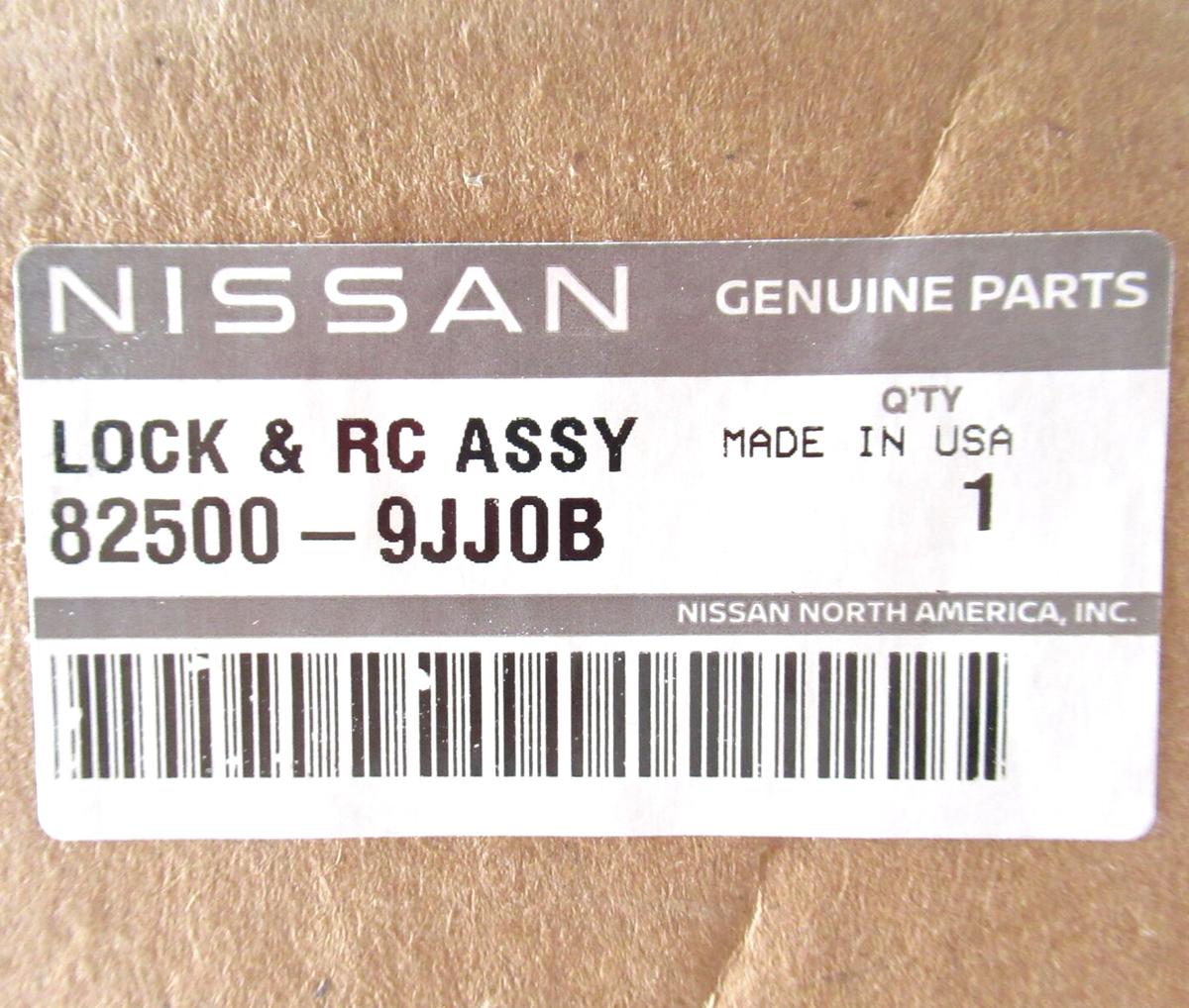 Genuine OEM Nissan 82500-9JJ0B Right Rear Door Lock Latch Assy