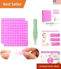 200-Pack Nasal Aspirator Sponges with Tweezers - Baby Safe  Hygienic