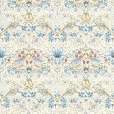 William Morris Design Erdbeerdieb Tapete Leinen Pflaume An die Wand kleben
