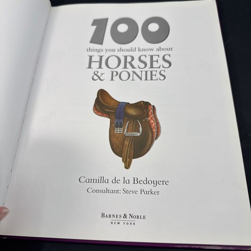 100 Dinge, die Sie über Pferde & Ponys wissen sollten (Hardcover, 2006) Barnes & Nobl - Bild 3 von 5