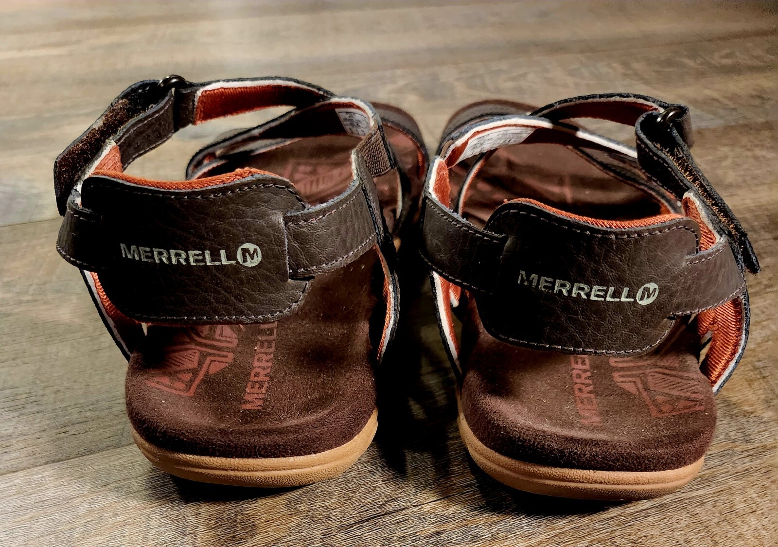 Sandali sportivi Merrell da donna taglia 10 pelle rosa senza sabbia cinturino cacao corallo