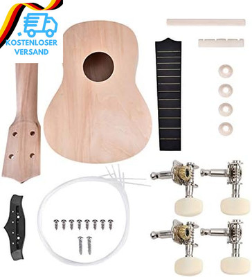 Ukulele DIY Kit Machen Sie Ihre Eigene Ukulele 21Inch Linde 4 String Ukelele DIY