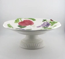 Vintage Italy Pedestal Compote Serving Dish #3824 Free Shipping