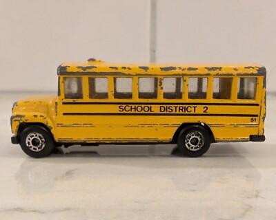 Matchbox Lesney School Bus Mb 41 - Série 75 - Japon - Années 80