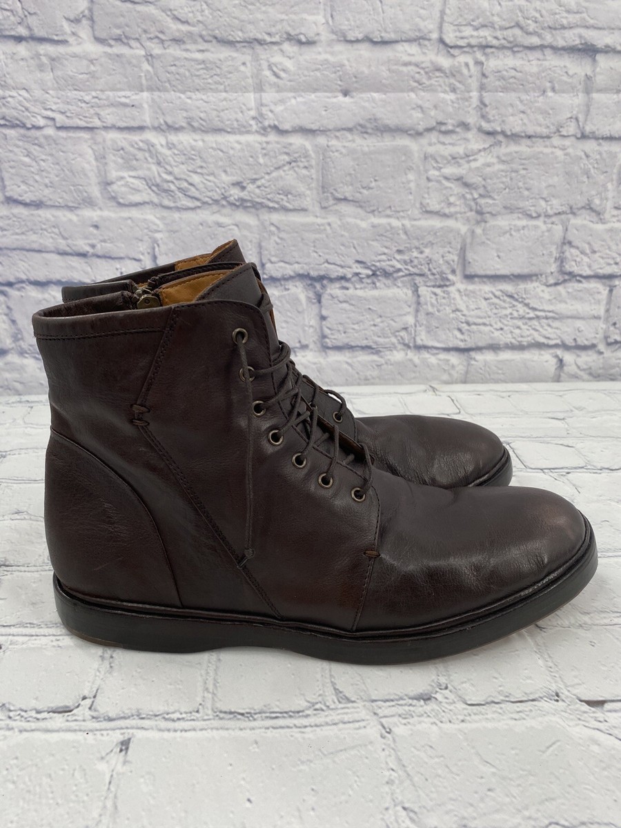 Elia Maurizi Brown Leather Boots Made in Italy 7 8093 M  display picture 3