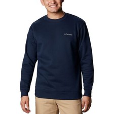 Columbia Hart Mountain II Fleece Crewneck Sweatshirt Navy Heat Men  s Size M