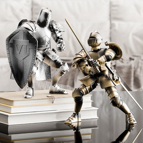 1x Medieval Knight Action Figure Flexible Articulated Medieval Knight Figure - Picture 2 of 15