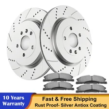 Rear Brake Rotor Ceramic Pads Kit for Ford Explorer Flex Taurus Lincoln MKS MKT
