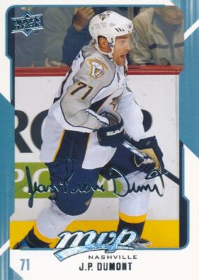 upper deck ベッカム　50シリ 2008-09 Upper Deck MVP #164 J.P. DUMONT - Nashville