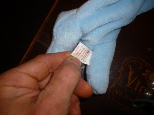 Rare Ty Beanie Baby Peanut The Elephant Light Blue Pvc Pellets TAG ERROR-1995 - Bild 5 von 7