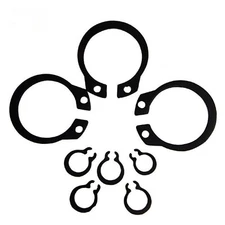 Black External Circlips Retaining Rings Snap CirClip DIN 471 for Shafts 3mm-9mm