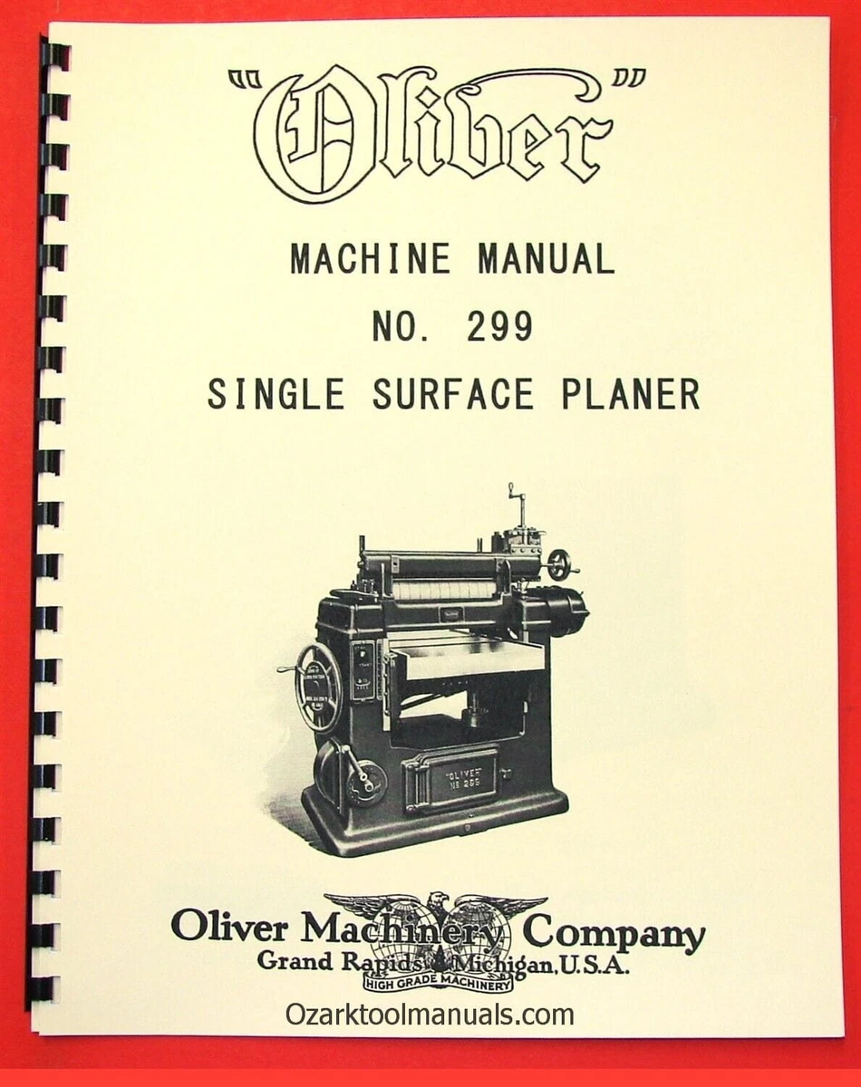 Oliver wood planer online