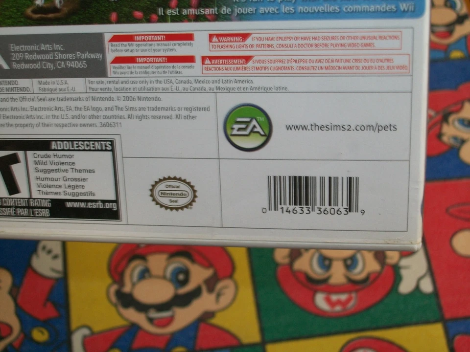 The Sims 2: Pets (Nintendo Wii) CIB Complete - Simulation Game - Image 3 of 4