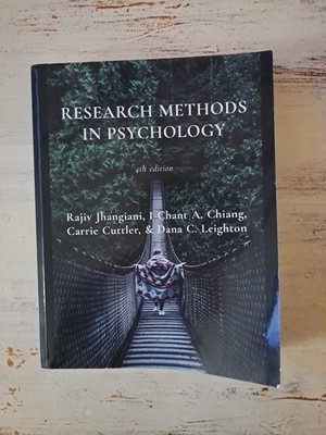 Research Methods in Psychology 4th edition 