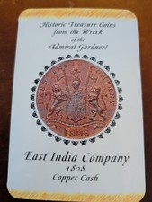 Admiral Gardner Shipwreck Coin! British India 10 Cash dated 1808