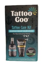 Tattoo Goo Tattoo Care Kit: Antimicrobial Soap Lotion Balm Box Damage New