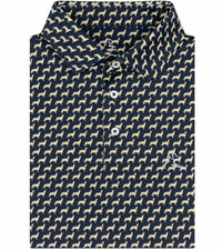 Rhoback American The Golden Retriever Mens Short Sleeve Performance Polo Shirt