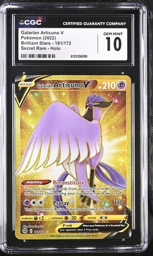 Galarian Articuno V graded CGC 10 for sale on eBay