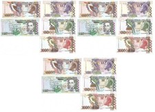 S. Tome Principe 3 pc set 5 b 5000 10000 20000 50000 100000 Dobras 1996-2013 UNC