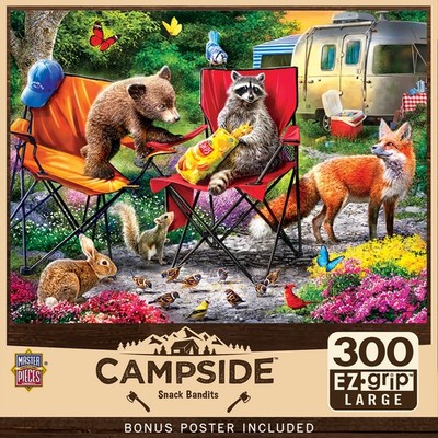 MasterPieces - Campside - Snack Bandits 300 Piece EZ Grip Jigsaw Puzzle