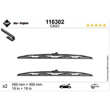 Scheibenwischer Set vorne für Mercedes S-Klasse W116 SL R107 | 24380051