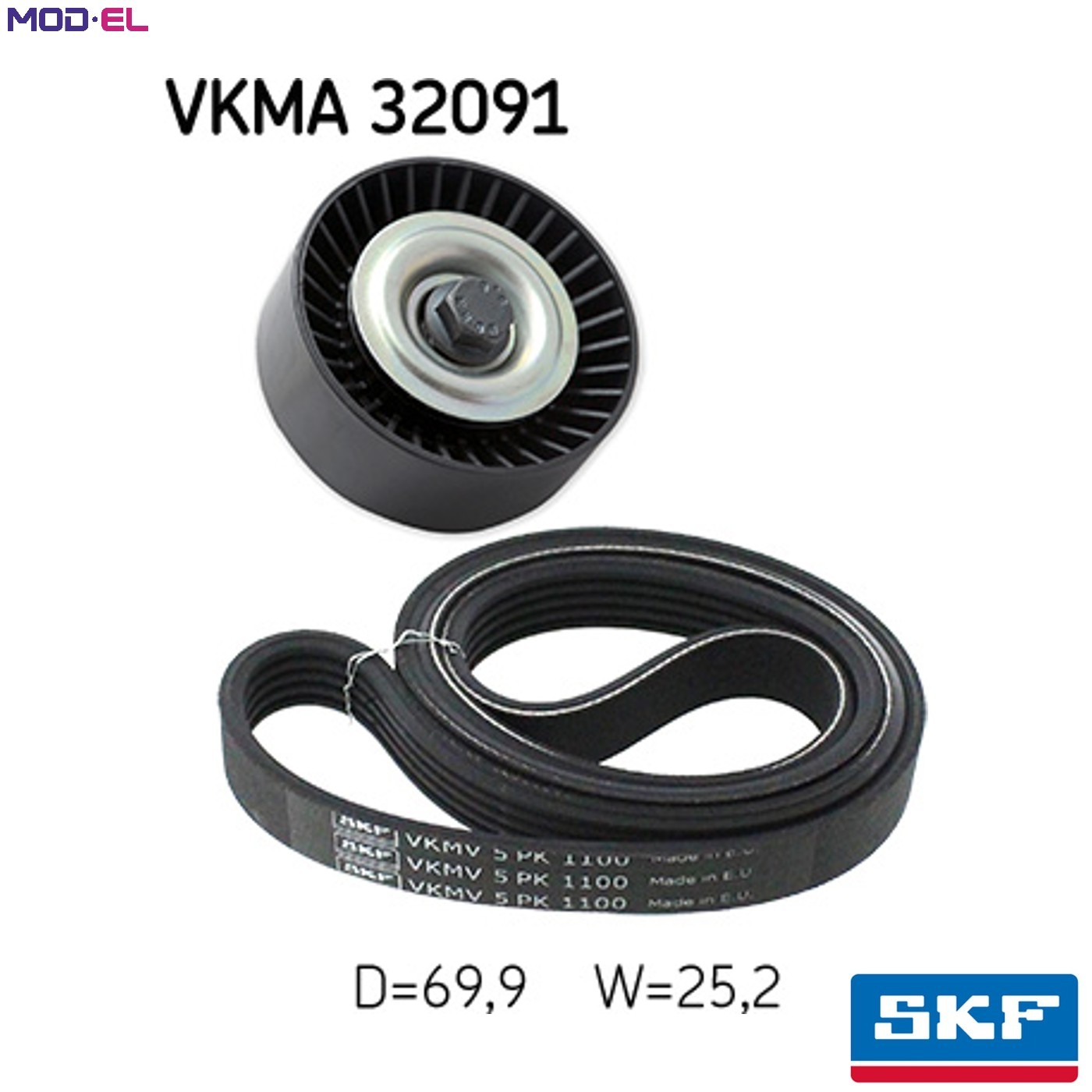 2x ✅Fits SKF VKMA 32091 zest.belt micro FIAT/PEUGEOT DUCATO/BOXER/JU ⭐UK Seller⭐ - Image 14