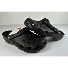 CROCS MEN'S CLASSIC CLOG BLACK SIZE M10 W12 NWT 031S