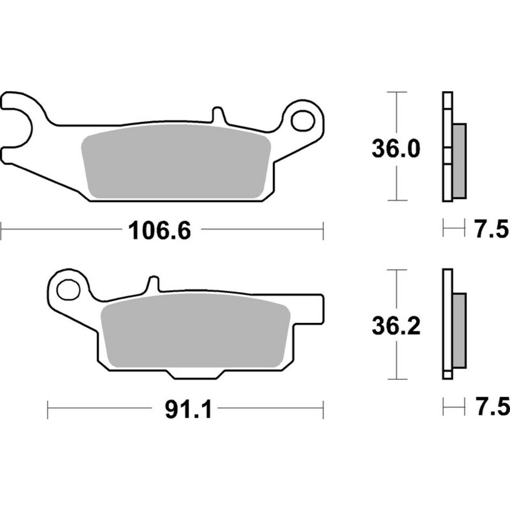 Brembo Sintered Brake Pads 07YA48SD For Motorcycle Scooter Parts