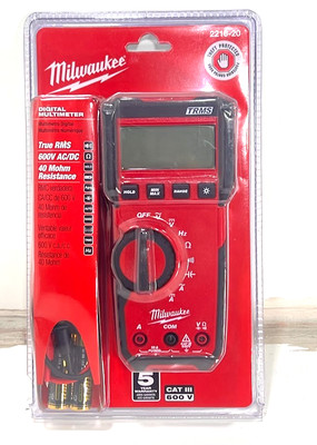 Milwaukee 2216-20 True RMS 600V AC/DC Digital Multimeter