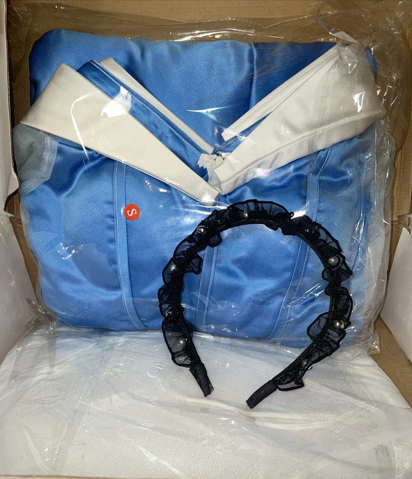 Vestido de Baile Princesa Halloween en Azul Para Mujer Talla Pequeña Angelaicos Foto 3 de 4