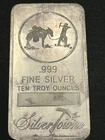 SilverTowne 10oz .999 Fine Silver Bar Prospector Leading Burro Ten Troy Ounces