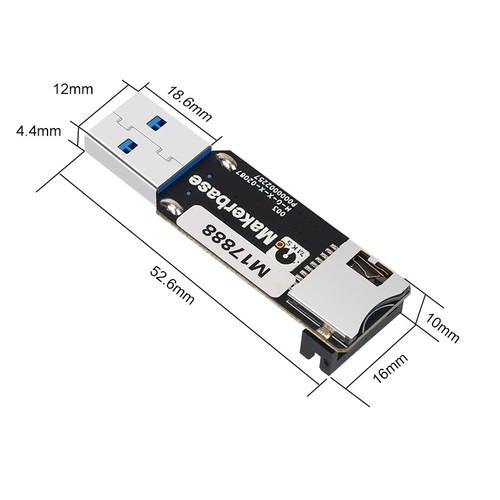For Memory Module and Storage Card Adapter EMMC-ADAPTER V2 USB3.0 Card Reader - Afbeelding 5 van 6