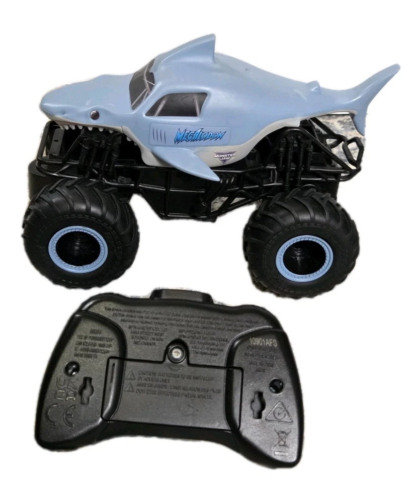 Monster Jam Megalodon RC Truck 1/24 Scale Remote Control Toy Tested Works - Image 2 of 4
