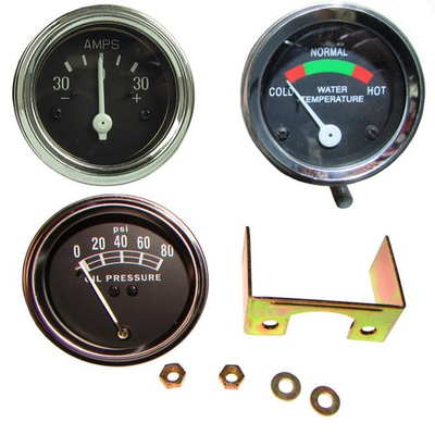 #ad 100679A Oil Pressure Ammeter and Water Temp Gauge Set Fits Minneapolis Moline $77.99