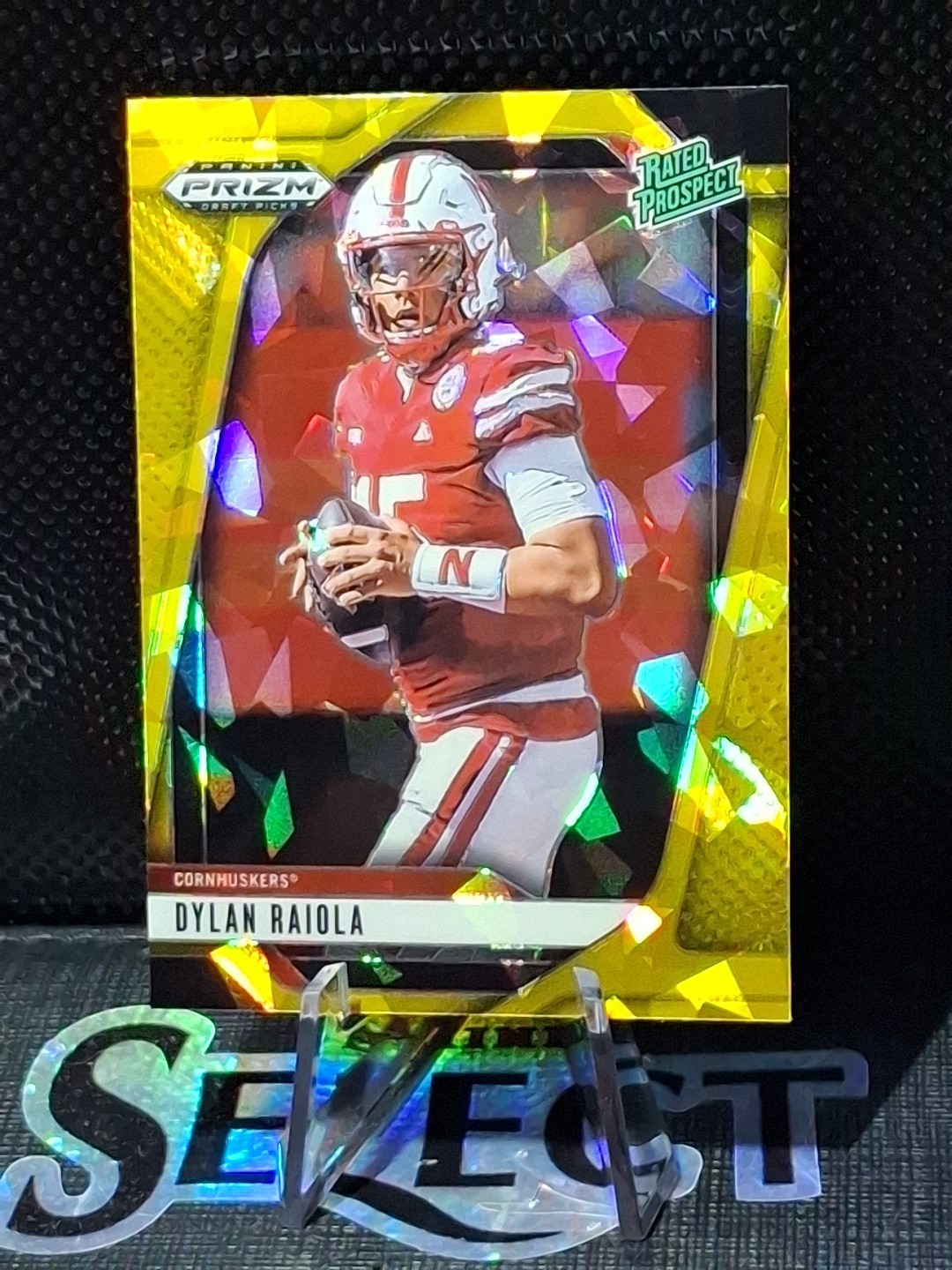 Dylan Raiola #158 Gold Ice Prizm (RC) 2025 Panini Prizm Draft Picks