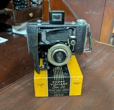 KODAK Vigilant Junior Six-20 Folding Camera Vintage Antique USA near mint