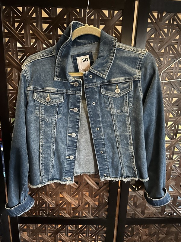 So Demin Buttom Up Jacket Size XL (14/16) 