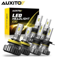 AUXITO Super Bright LED Headlight Kit White Bulbs High Low Beam Combo 9005 9006