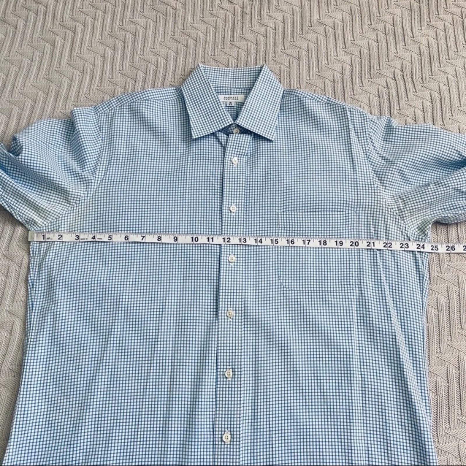 Barney’s blue gingham button down - image 6