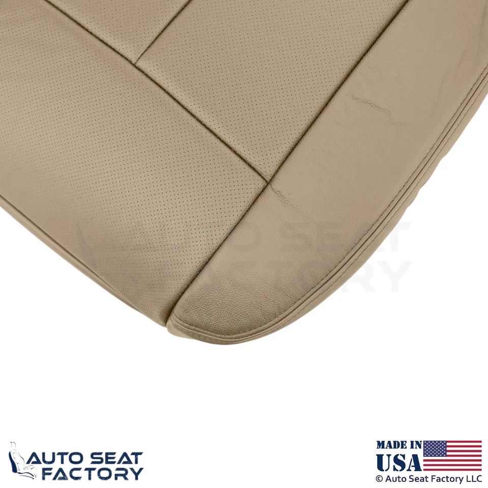 Fundas de asiento inferiores de cuero genuino beige para Nissan Altima 2013-2018 sedán Foto 4 de 4