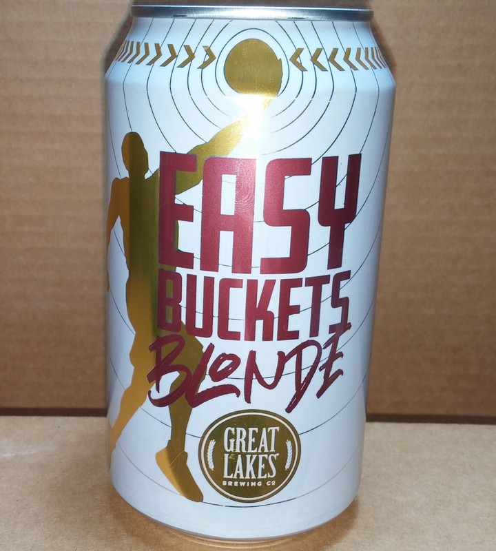 Easy Buckets Blonde 12oz beer can Great Lakes Brewing Cleveland CAVS 2025 EMPTY