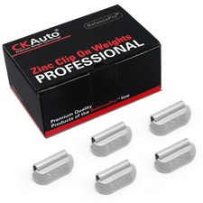 Ckauto 0.5 Oz Zinc Clip-on Wheel Weights For Steel Rims 50 Pcs Coated