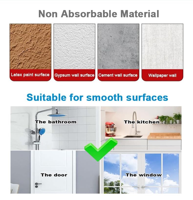 Clear Suction Cup Wreath Hooks Heavy Duty Reusable Wall Mount 3 Pcs