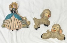 Vintage Retro Little Bo Peep 3 Piece Chalkwalk Set Wall Plaques Child Nursery