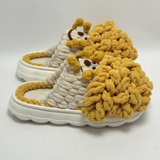 Handmade Handcrafted Crochet Cartoon-like Plush House Slippers Size 40 To 41