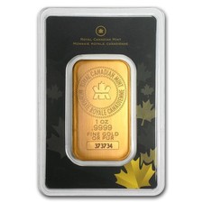 1 oz Gold Bar - Royal Canadian Mint (Classic Assay) 4560.20 per troy oz