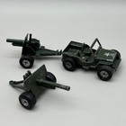 Vintage Lone Star Modern Army Series Diecast Military Jeep and Field Gun Set FW