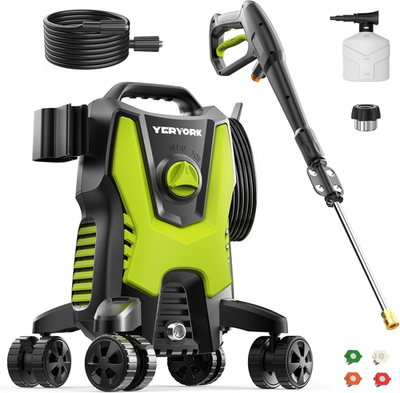 #ad Pressure Washer 3500 PSI Power Washer with 4 Lockable Wheels Steel Wand 4 Qui $190.52